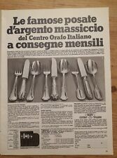 Advertising pubblicità 1973 usato  Italia