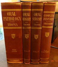 Lot of 4 Books Dental Oral Surgery, Pathology, Complete Dentures, Thoma, Mosby comprar usado  Enviando para Brazil