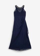 Mesh abendkleid dunkelblau gebraucht kaufen  Deutschland