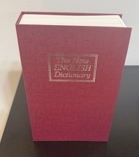 Cofre com trava de chave O Novo Dicionário Inglês Livro Secreto Escondido 9,5" X 6" X 2" comprar usado  Enviando para Brazil