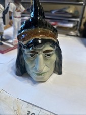 Majolica indian chief for sale  Rogersville