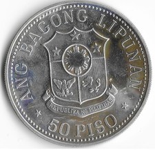 SEM COMPRADORES DOS EUA / Filipinas 50 Piso 1978 Manuel Quezon .925 prata não circulada comprar usado  Enviando para Brazil
