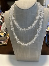 Colar de lascas de vidro cor clara 36"" comprar usado Colar de lascas de vidro cor clara 36"" comprar usado  Enviando para Brazil