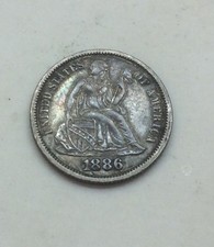 1886 seated dime for sale  DONCASTER