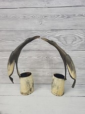 Hand carved horn for sale  POOLE