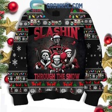 Suéter feio de Natal filmes de terror Halloween Slashin’ Through The Snow comprar usado  Enviando para Brazil