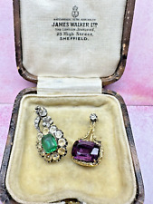 Usado, CONJUNTO DE BROCHES GEORGIAN COMET PASTA 9ct prata dourada década de 1820 comprar usado Usado, CONJUNTO DE BROCHES GEORGIAN COMET PASTA 9ct prata dourada década de 1820 comprar usado  Enviando para Brazil