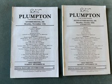 Plumpton race cards for sale  HAYWARDS HEATH