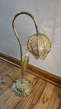 Deslumbrante abajur de mesa de filigrana dourada tulipa marroquino francês, laboratório de subscritores. Inc, usado comprar usado  Enviando para Brazil