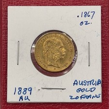 1889 austria francs for sale  Las Vegas