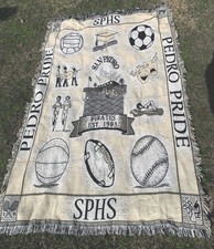Usado, Cobertor de tecido vintage San Pedro High School Pirates comprar usado  Enviando para Brazil