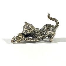 Gatto vintage argento usato  Roncello