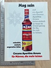 Cinzano aperitif männer gebraucht kaufen  Aßlar