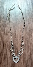 Collana metallo strass usato  Roma