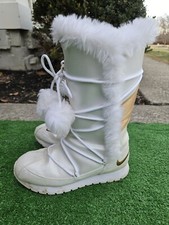 Botas de inverno Nike femininas 311959-174 panturrilha média ouro branco tamanho 8.5 comprar usado  Enviando para Brazil
