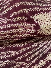 @@ Tecido de seda quimono japonês vintage /shibori tie-dying, roxo avermelhado D14 comprar usado  Enviando para Brazil