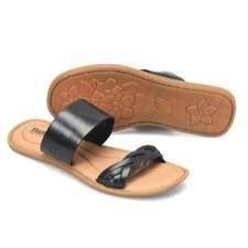Mujer Talla 6 Born Negro Cherita Trenzado Tira Sandalia de Cuero sin Cordones, usado comprar usado  Enviando para Brazil