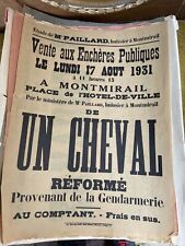 Ancienne affiche publication d'occasion  Troyes