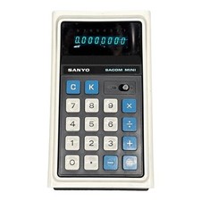 Calculadora de mesa vintage SANYO SACOM MINI CX-8001B 8 dígitos funcionando rara, usado comprar usado  Enviando para Brazil