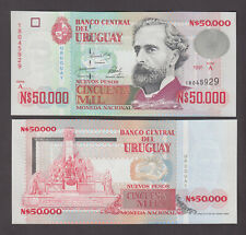 URUGUAI P.70b 50.000 50000 NUEVOS PESOS 1991 SÉRIE A NÃO CIRCULADO 2205 aaa, usado comprar usado  Enviando para Brazil