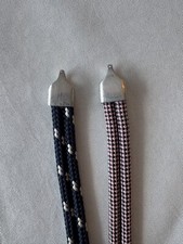 (2) Pulseiras deslizantes de aço inoxidável corda náutica limão e linha azul branco rosa comprar usado  Enviando para Brazil