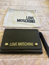 Black leather moschino for sale  GOSPORT