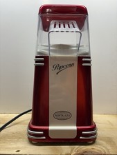Popper de pipoca Nostalgia elétrica vermelha estilo anos 50 ar quente estilo retrô novo aberto comprar usado  Enviando para Brazil