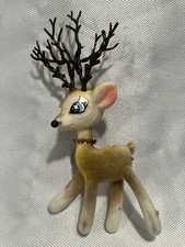 Vintage flocked reindeer for sale  San Carlos