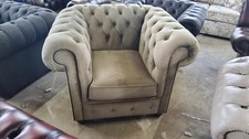 Velvet fabric armchair for sale  BLACKBURN