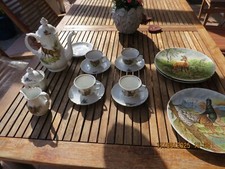 Antikes kaffeeservice jagdlich gebraucht kaufen  Pfedelbach