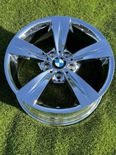 1- NOVO CROMADO 18" BMW 323i 2008-2013 ARO DE RODA FABRICANTE DE EQUIPAMENTO ORIGINAL 71321 TRASEIRO 18x8.5 comprar usado  Enviando para Brazil