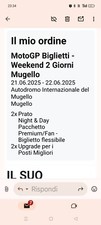 Biglietti moto mugello usato  Borgolavezzaro