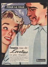 Publicite 1955 tissu d'occasion  Grasse