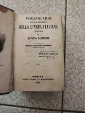 Bazzarini antonio. vocabolario usato  Settimo Torinese