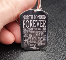 Chaveiro North London Forever inspirado no Arsenal - Mensagem personalizada gravada comprar usado  Enviando para Brazil