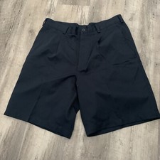 Bermuda masculina de golfe Nike tamanho M 34 azul marinho 388780-414 poliéster plissado comprar usado  Enviando para Brazil