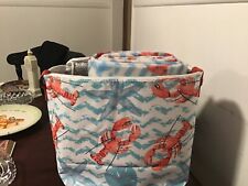 Bolsa de praia lagosta isolada cooler alça transversal azul, branca, laranja comprar usado  Enviando para Brazil