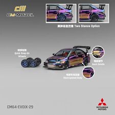 Model CM - Mitsubishi Lancer Evolution IX Widebody - Chrom Fioletowy CM64-EVOIX-29, używany na sprzedaż  Wysyłka do Poland