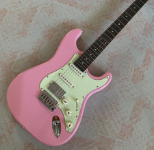 Pink electric guitar for sale  Walnut