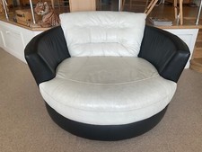 Leather swivel cuddle for sale  RAMSGATE