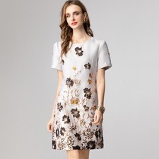 Atacado 2025 Nova Moda Feito à Mão Contas Jacquard Popular Vestido Feminino S-XXL comprar usado Atacado 2025 Nova Moda Feito à Mão Contas Jacquard Popular Vestido Feminino S-XXL comprar usado  Enviando para Brazil