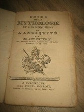 Livre objet mythologie d'occasion  Neuville-aux-Bois