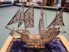 Filigranes schiff silber gebraucht kaufen  Osterwieck