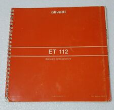 Olivetti manuale istruzioni usato  Marino