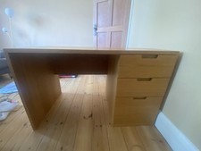 Solid wood desk for sale  SMETHWICK
