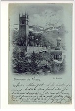 Cpa vaud souvenir d'occasion  Seyssel