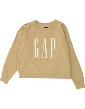 Moletom GAP Feminino Gráfico Oversized Reino Unido 14 Médio Bege Algodão BK13 comprar usado  Enviando para Brazil