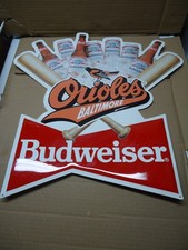 Placa de metal Budweiser Beer Baltimore Orioles 1991 comprar usado Placa de metal Budweiser Beer Baltimore Orioles 1991 comprar usado  Enviando para Brazil