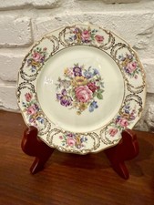 Rosenthal Queens Bouquet Continental Marfim 6” pão e manteiga ou prato de sobremesa, usado comprar usado  Enviando para Brazil