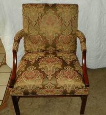 Mahogany armchair ottoman for sale  Joplin